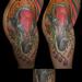 Tattoos - Ornamental Elephant Thigh tattoo  - 86380